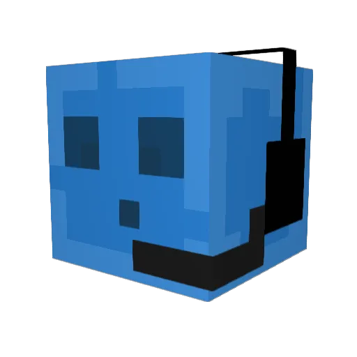 SullenSalami Minecraft avatar head, 3D render