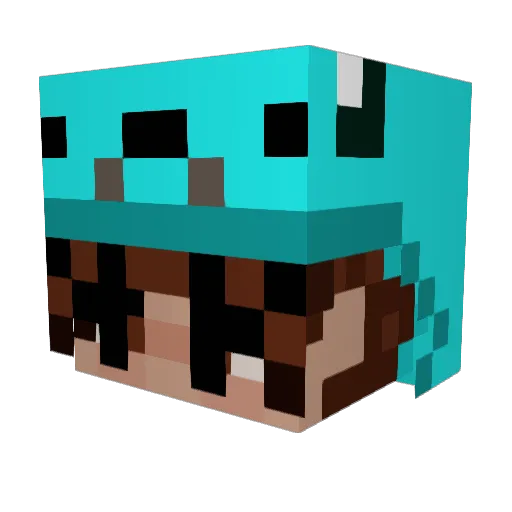 Sulliivan Minecraft avatar head, 3D render