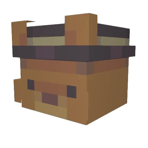 Sullivanet Minecraft avatar head, 3D render