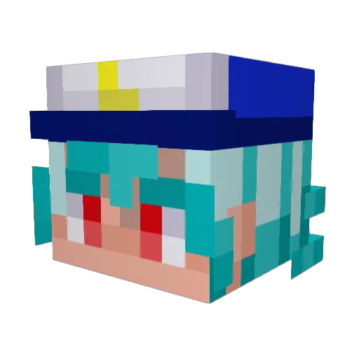 Sully080 Minecraft avatar head, 3D render