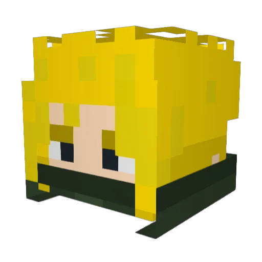 SullyVNR Minecraft avatar head, 3D render