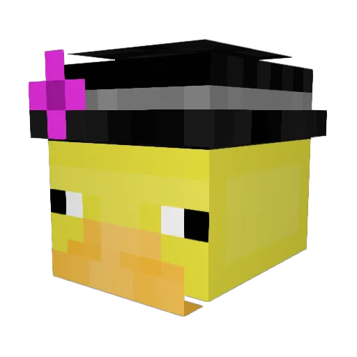 Sullyisme Minecraft avatar head, 3D render