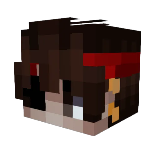 Sulmino Minecraft avatar head, 3D render