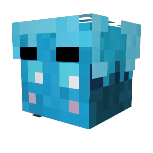 Sulmir Minecraft avatar head, 3D render
