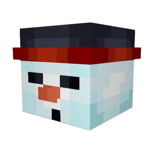 Sulock_ Minecraft avatar head, 3D render