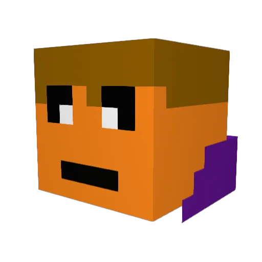 SulphurAndSand Minecraft avatar head, 3D render