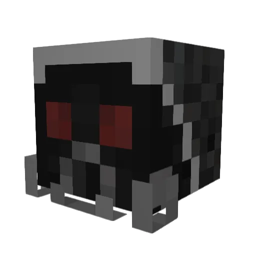 Sulphurified Minecraft avatar head, 3D render