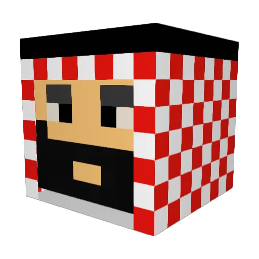 SultanBinAlahmed Minecraft avatar head, 3D render