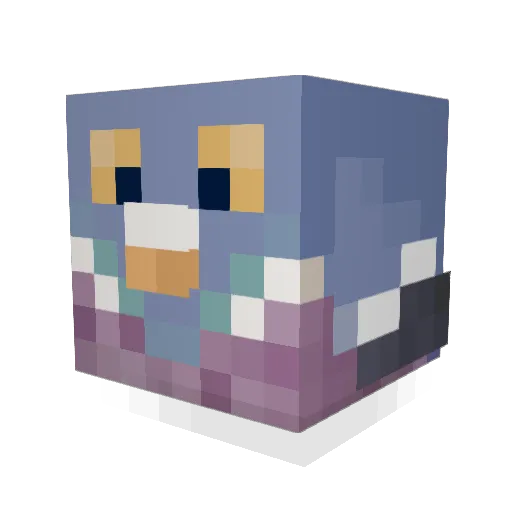 SultanMT Minecraft avatar head, 3D render