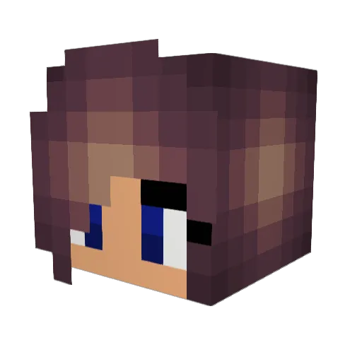 SultanPaige Minecraft avatar head, 3D render