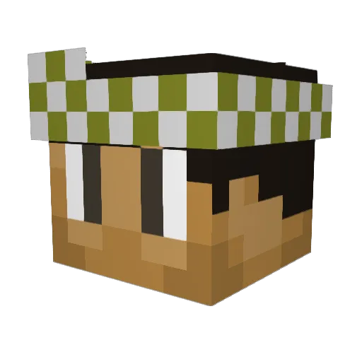 Sultan_Ibrahim_ Minecraft avatar head, 3D render