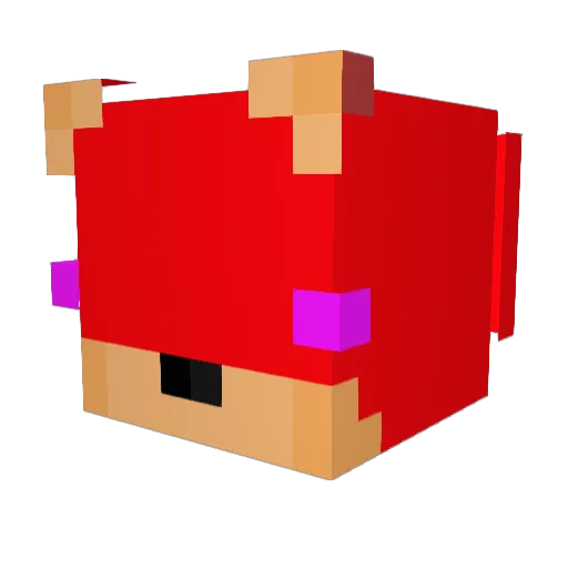Sultic_ Minecraft avatar head, 3D render
