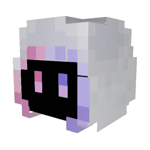 Suluni Minecraft avatar head, 3D render