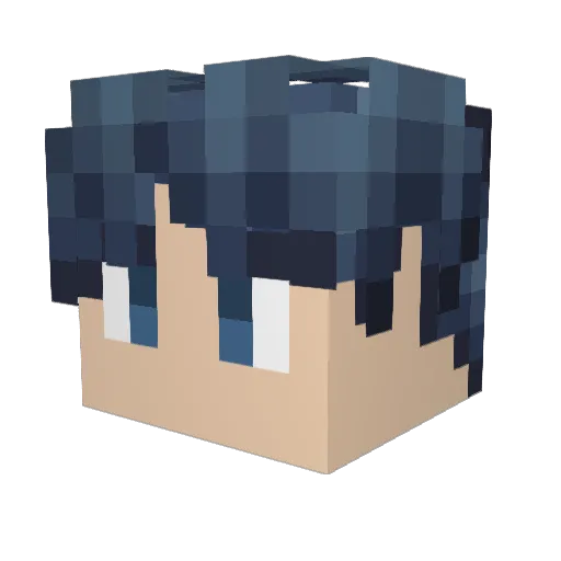 Sulyco Minecraft avatar head, 3D render