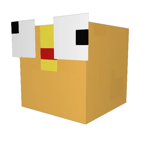 Sulz_ Minecraft avatar head, 3D render