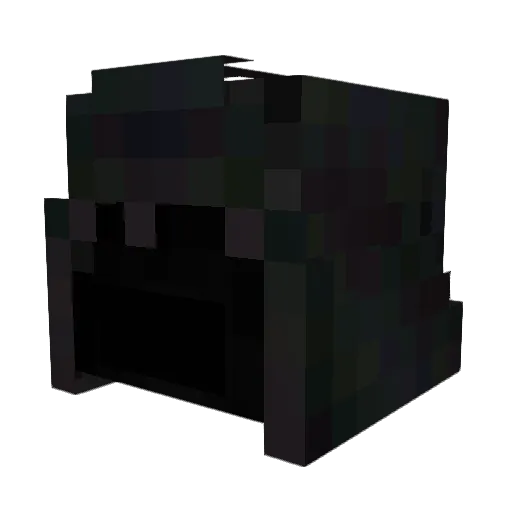 SumBlackTemplar Minecraft avatar head, 3D render