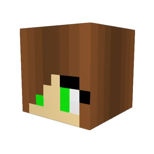 SumCrafter Minecraft avatar head, 3D render