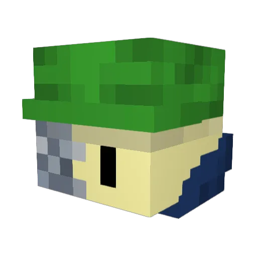 SumCrakerZ Minecraft avatar head, 3D render