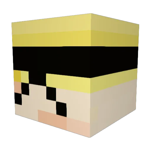 SumFunnyKiddo Minecraft avatar head, 3D render