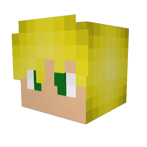 SumGuyHakiYT Minecraft avatar head, 3D render