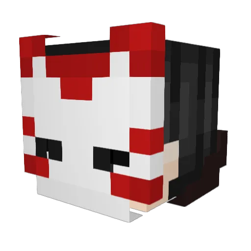SumHumanBean Minecraft avatar head, 3D render