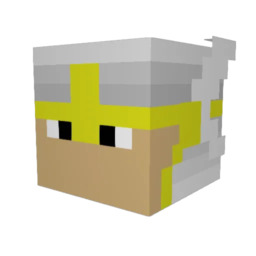 SumNone Minecraft avatar head, 3D render