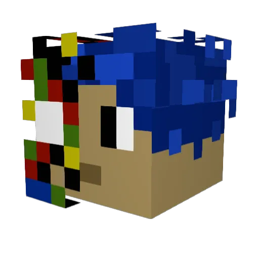Sum_Yung_Gi Minecraft avatar head, 3D render