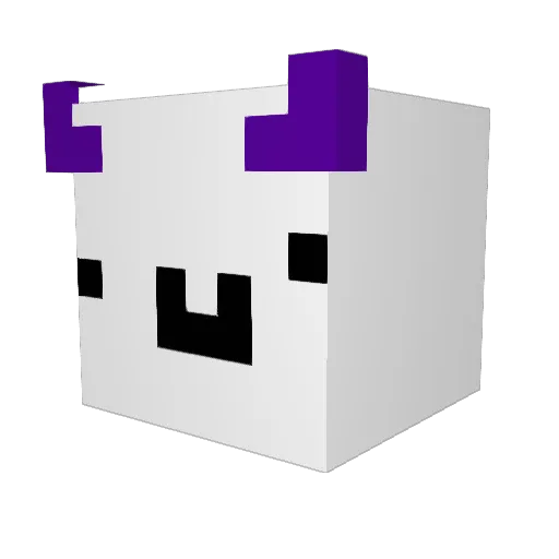 Sumaato Minecraft avatar head, 3D render