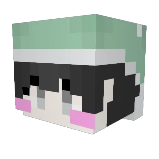 Sumai24 Minecraft avatar head, 3D render