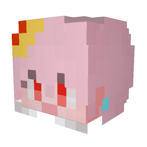 Sumangobingsu Minecraft avatar head, 3D render