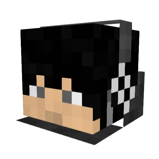 Sumann Minecraft avatar head, 3D render