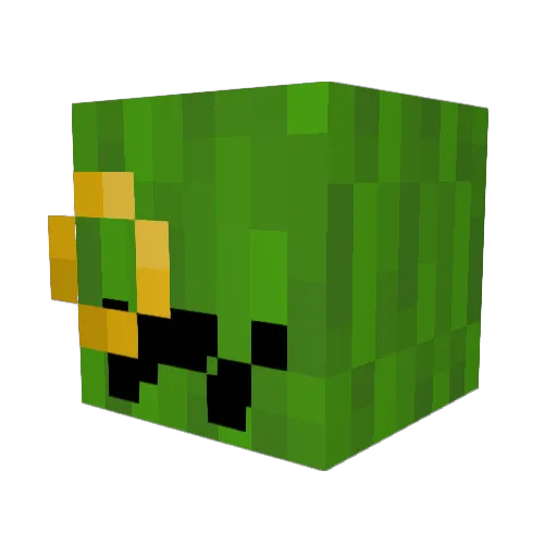 Sumasedo Minecraft avatar head, 3D render