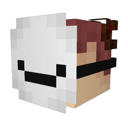 Sumcopysk Minecraft avatar head, 3D render