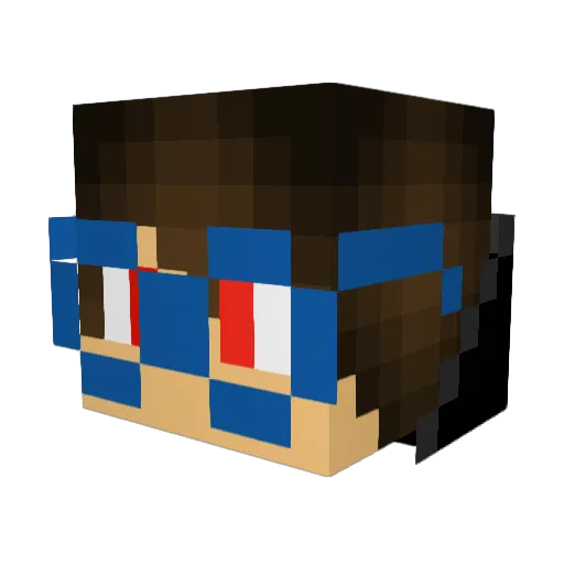 SumeroInlavabile Minecraft avatar head, 3D render