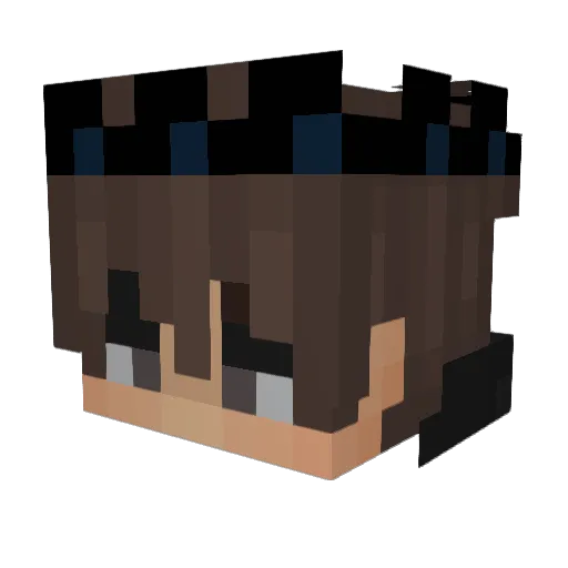 Sumersby Minecraft avatar head, 3D render
