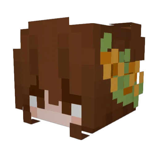 Sumerz Minecraft avatar head, 3D render