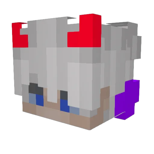 Sumeyyy Minecraft avatar head, 3D render