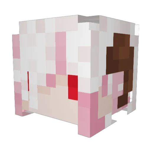 SumiInory Minecraft avatar head, 3D render
