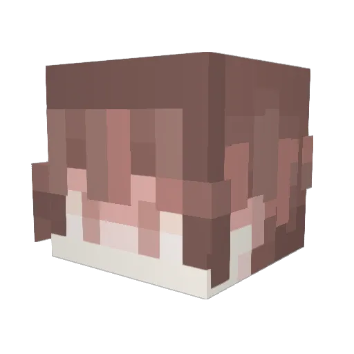 SumiViolet Minecraft avatar head, 3D render