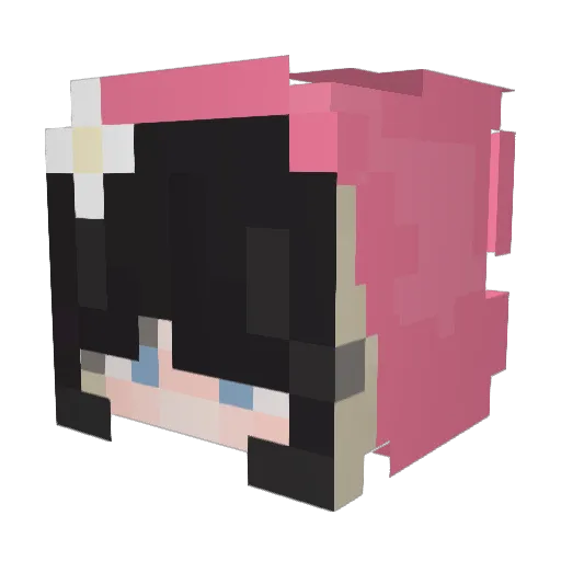 Sumi_Lu Minecraft avatar head, 3D render