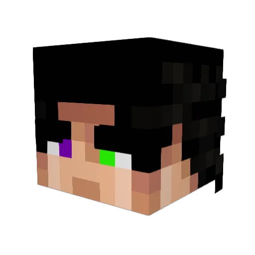 Sumi_Sayonara Minecraft avatar head, 3D render