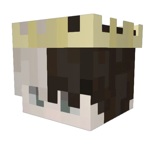 Suminlove Minecraft avatar head, 3D render