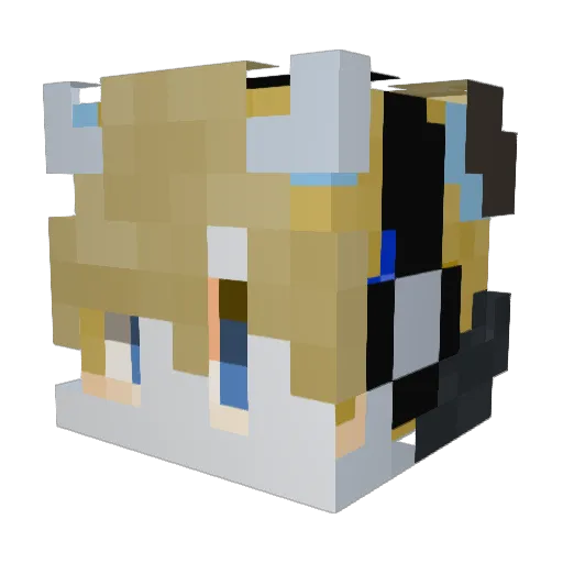 Sumio__ Minecraft avatar head, 3D render