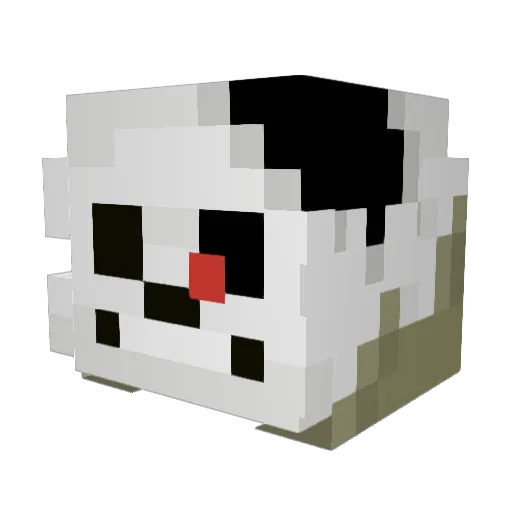 SumireVision Minecraft avatar head, 3D render
