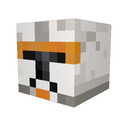 Summanius Minecraft avatar head, 3D render