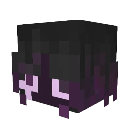 Summelt Minecraft avatar head, 3D render