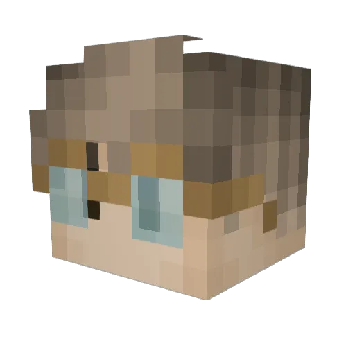 Summen Minecraft avatar head, 3D render