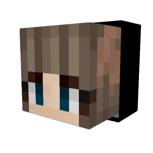 Summer64000 Minecraft avatar head, 3D render