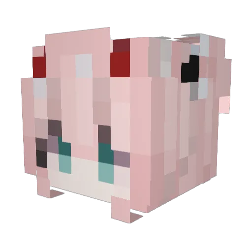 Summer671 Minecraft avatar head, 3D render