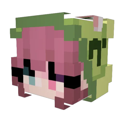 Summer71904 Minecraft avatar head, 3D render